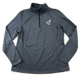 The North Face women’s quarter zip charcoal pullover XL